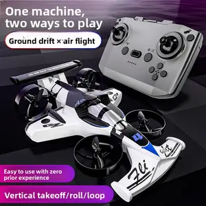 2-In-1 Remote-controlled car and plane combo,360-degree drift tires, Drone With Flying & Drifting Modes, land and air capable, one-touch lift, three adjustable speeds, perfect Christmas New Year gifts for boys and girls.