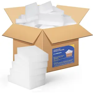 Magic Cleaning Eraser Sponges, 100 Pack Melamine  Pads, Multi-Purpose Household Kitchen Bathroom Wall Floor Cleaner (100 PCS)
