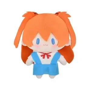 15cm NEON GENESIS EVANGELION Kawaii Figure Plush Doll Ayanami Rei Asuka Anime Peripheral Bag Pendant Collection Model Toys Gifts