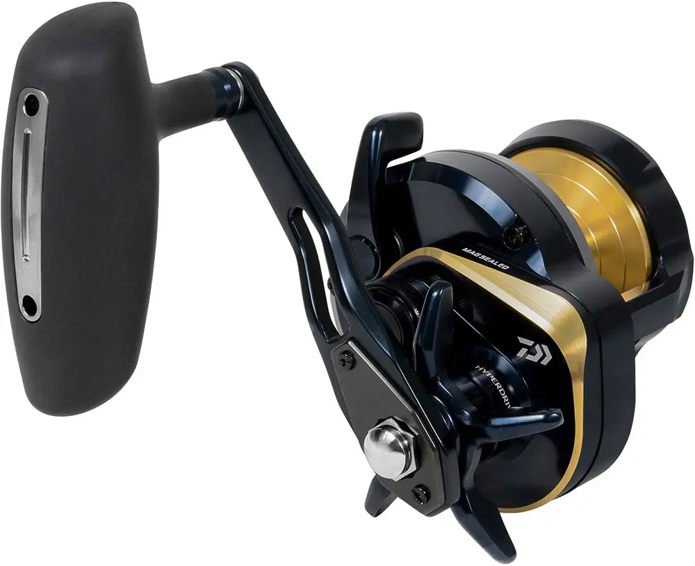 Daiwa Saltiga 15 Conventional Jigging Reel, Mechanical Deep Sea Fishing Reel with Ergonomic Custom Handle for High Efficiency Fishing