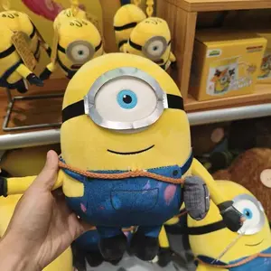 MINISO Minions Classic 10 inch Plush Doll | Summer Sale Back to School Gift | Cute Henry Detective James Camera Soft Stuffed Animal Toy | Desk Decor Pillow