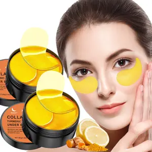 120pcs Collagen Turmeric Vitamin C Eye Mask, Eye Treatment Mask, Under Eye Care, Deep Hydration, Soft Moisturizing, Suitable for All Skin Types, Enhances Brightness