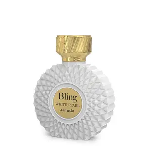 Mirada Bling White Pearl 100 ML Fragrance with Ylang-Ylang Bergamot Jasmine Coconut Peach Green Notes White Heliotrope Pear Blossom Violet Leaf Rose Lily Cashmere Wood Vanilla Sugar Tonka Bean Amber Ebony