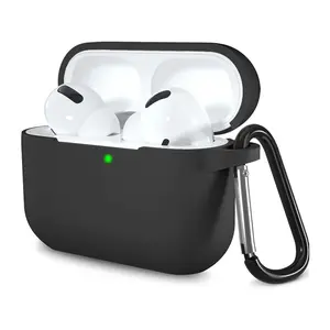 Silicone AirPods Case with Buckle for AirPods 4 Generation Earbuds, Waterproof Dustproof Shockproof Design, Durable Protective Cover for Daily Use Protection