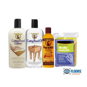HOWARD Board Cleaner Kit - Household Kitchen Cleaning Solution for Cutting Boards, Wood Surfaces, and Odor Removal