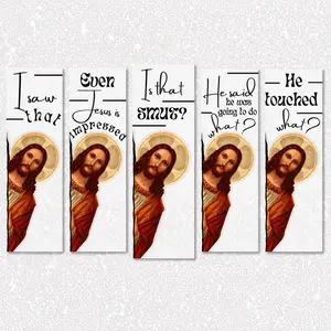 Jesus Metal Bookmark With Tassel - Religious Design, Ideal for Book Lovers, Perfect for Gift Giving