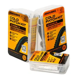 Professor Bike Bicycle Tire Repair Kit, suitable for mountain bikes and electric bikes, includes tire repair glue, rubber gaskets, and a complete set