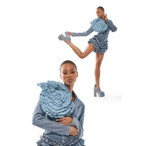 SO FINE DENIM BROOCH