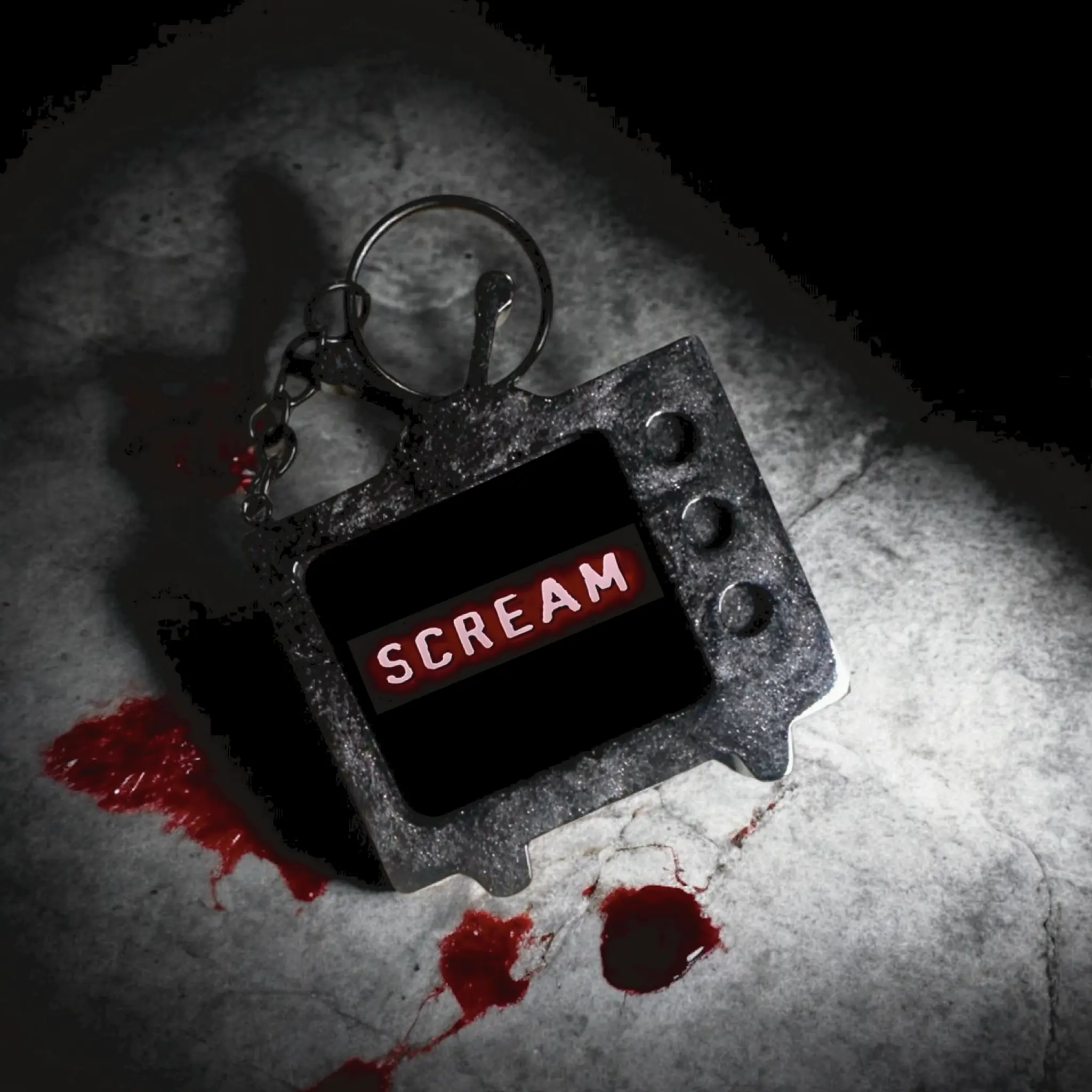 Scream Title Card TV Keychain