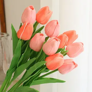 Tulip Artificial Flowers, Luxurious Living Room Decor, Elegant Home Ornament, Perfect for Modern Interiors, High-Quality Floral Arrangement, Artificial Flower Arrangements, Artificial Bouquets