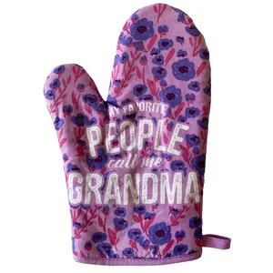 My Favorite People Call me Grandma Oven Mitt Cute Grandmother Kitchen Glove Funny Graphic Kitchenware Bakeware Funny Grandma  Novelty Cookware Multi