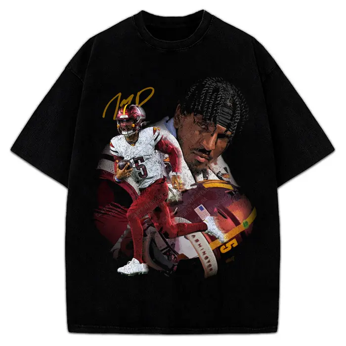 Jayden Daniels T-Shirt Washington Rookie Star Graphic Football Tee