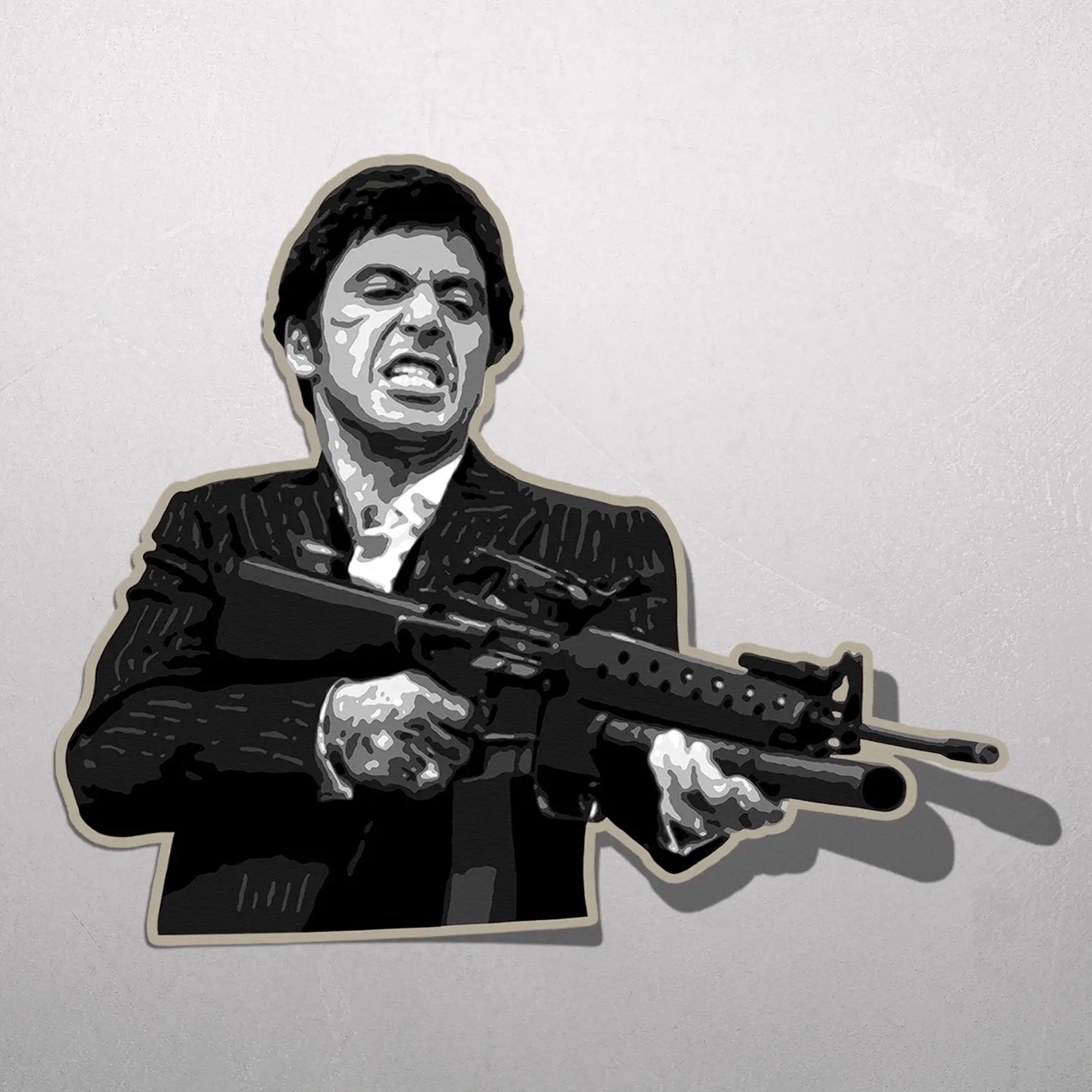 Tony Montana Sticker - Waterproof Decal in Matte or Holographic