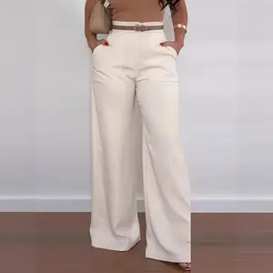 Suit pants, European and American style wide-leg trousers, casual women's pants