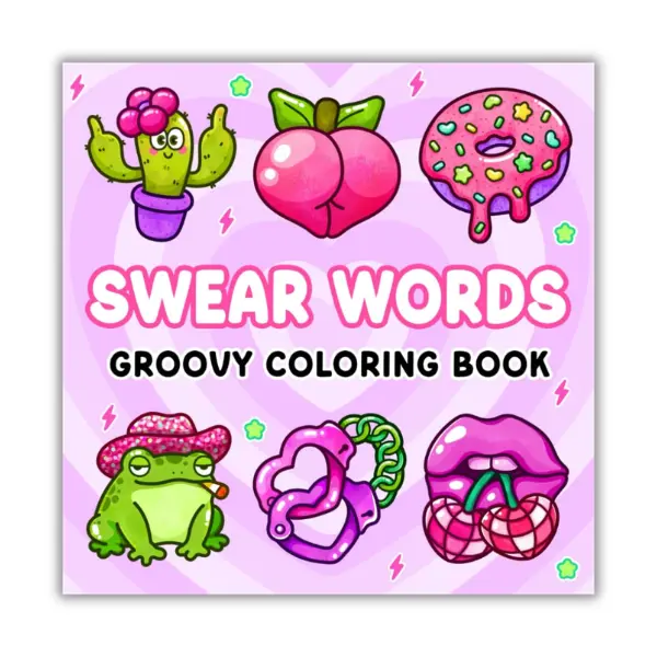 Cozy Fall Gifts Swear Words: Easy Coloring Book for Adults Featuring Funny Quotes with Groovy Designs for Relaxation and Stress Relief