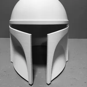 Mandalorian Cosplay Helmet 3D Printed
