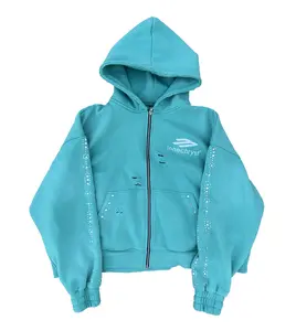 BABY BLUE TRANCE ZIP UP