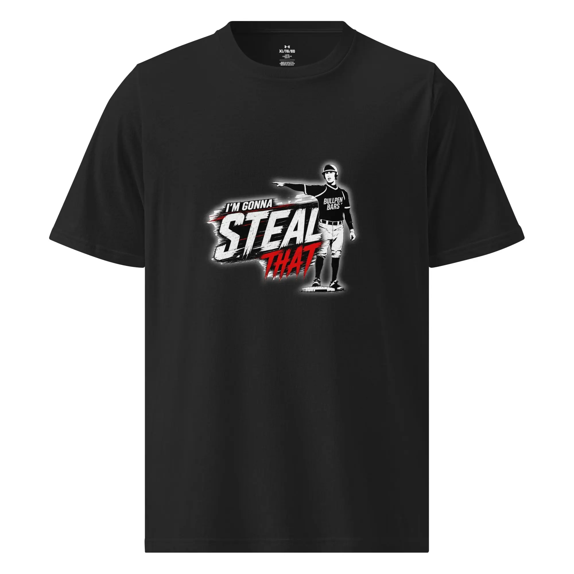 Unisex "I'm Gonna Steal That" Cotton Heatseal Short Sleeve Athletic T-Shirt - Lightweight, Relaxed Fit, Fuller Cut, Quick Dry Workout Top for Running/Hiking, Hiking/Light Outdoor Activities