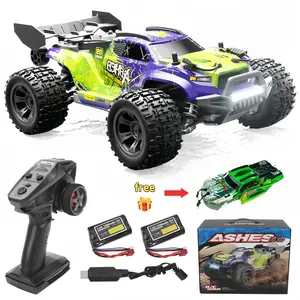 1:18 Scale Remote Controlled Car, 4WD All-Terrain High-Speed Off-Road RC Truck with Double Shell - 40+KM/H, 2 Rechargeable Batteries, 2.4GHz Electric Toy Vehicle Gift for Teens 14+