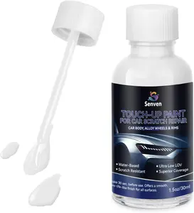 Car White Paint Touch Up Cars Scratch Repair for Vehicles, Rim High-Gloss White Paint Pen 30ML Quick Drying Automotive Scratch Repair, Non-toxic 1.5 oz Easy to Use