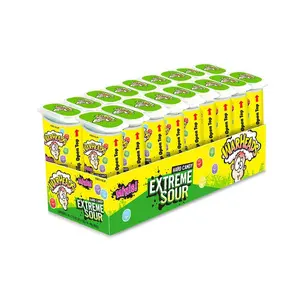 Warheads Extreme Sour Mini Candy Dispenser 18 ct. - Sour and Hard Dissolving Candy with Mixed Fruits Flavor - 18 Count Pack Snack Sweet