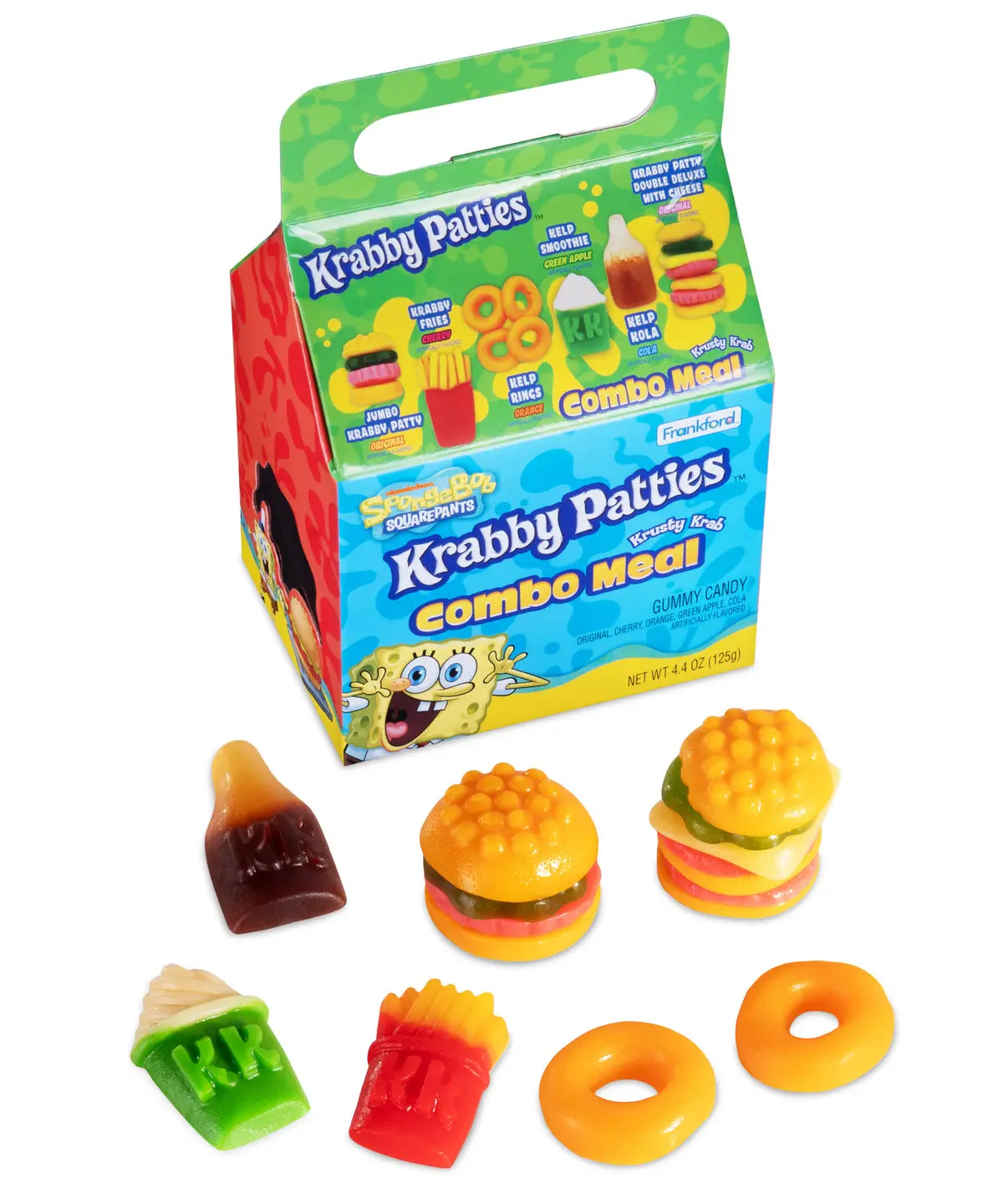 Krabby Patties Combo Meal, Sweet Candy Snack Pack