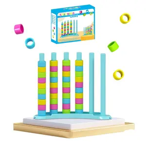 Color Matching Challenge Game for Kids, Stacking Game, Creative Holiday Gift Basket, Fast-Paced Brain Teaser, Fun Family Game Night Activity, Stacking Block Game