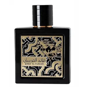 Lattafa Qaed Al Fursan Eau de Parfum, 3.4 oz Regular Edition - Unisex Arabian Perfume with Spicy, Fruity & Aromatic Woody Notes