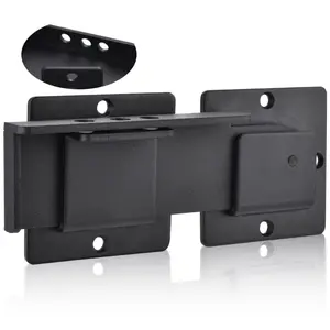 7.5" Flip Gate Latch with Padlock Hole, Heavy Duty Gate Latch for Outdoor Fence, Steel Door Latch for Barn Door, Sliding Door, Shed Door, Outdoor Wooden/PVC Fence, Matte Black