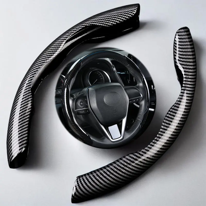 Universal Steering Wheel Cover, 1 Set Non-slip Steering Wheel Protector, Car Interior Accessories, Size 14.4-15 Inch , Car Accessories knobs car accessories steering wheel cover fundas de volantes de auto carbonfiber steeringwheel carsteeringwheelcover