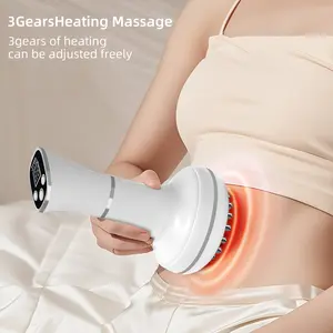 【Renhui】 Electric massage brush - FullBodyAbdomen, Leg, Back and Shoulder Massage,USBCharging TPE Muscle Soothing, Portable Electricmassage brush, Holiday Gifts for Parents,HomeFitness Tools 16 head massager whole bodymuscle fascial neck massage device