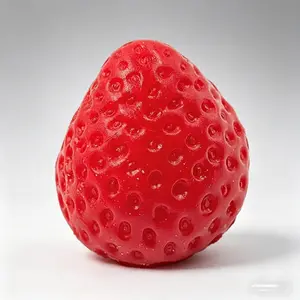 Strawberry Squishy Fidget Toy - Realistic Fruit Squeeze Toy, Super Soft Slow Rebound Stress Relief Toy for All Ages