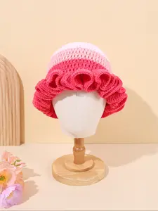 Handmade Crochet Fisherman Hat, Knit Hat, Macaron &, Open Design, Lightweight & Breathable, Unisex, Daily Party Formal Occasions, Stylish Hat