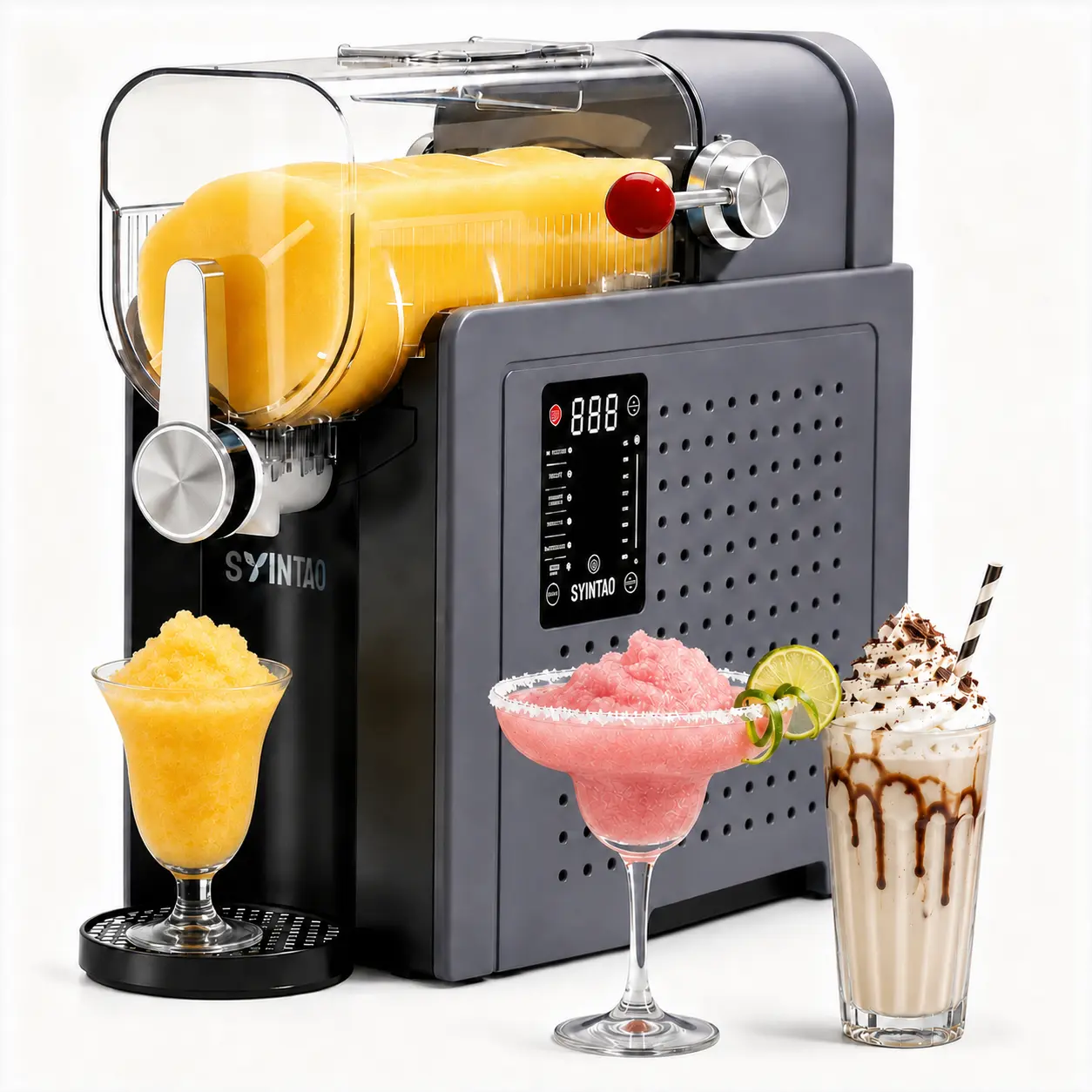 2026 Viral Home Cafe Favorite: 6-in-1 Elite Slushie Machine | Self-Washing & Always Ready 24/7 Shaved Ice Machine Ice Cream Maker