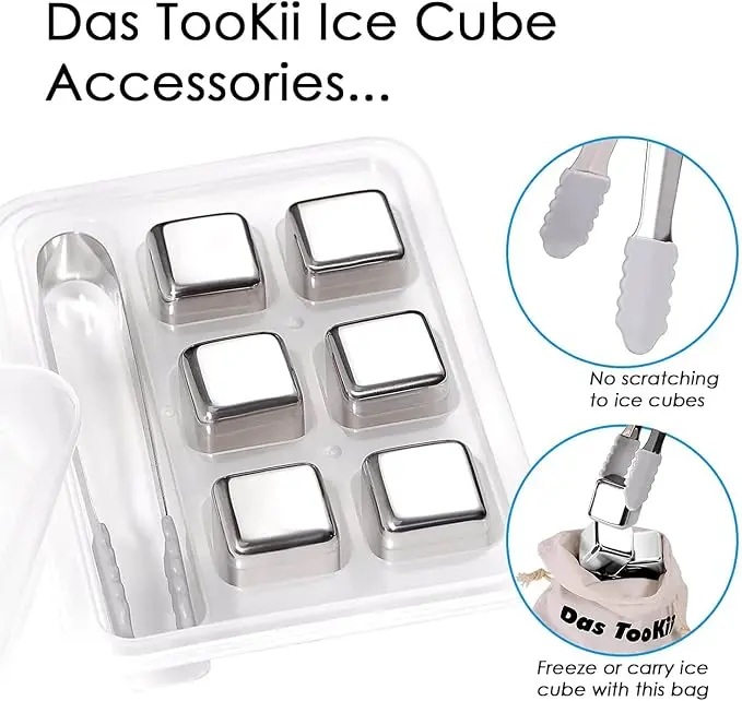 Never Water Down Your Whiskey Again! 6/8 Pack Stainless Steel Chilling Stones With Ice Tongs super hero birthday