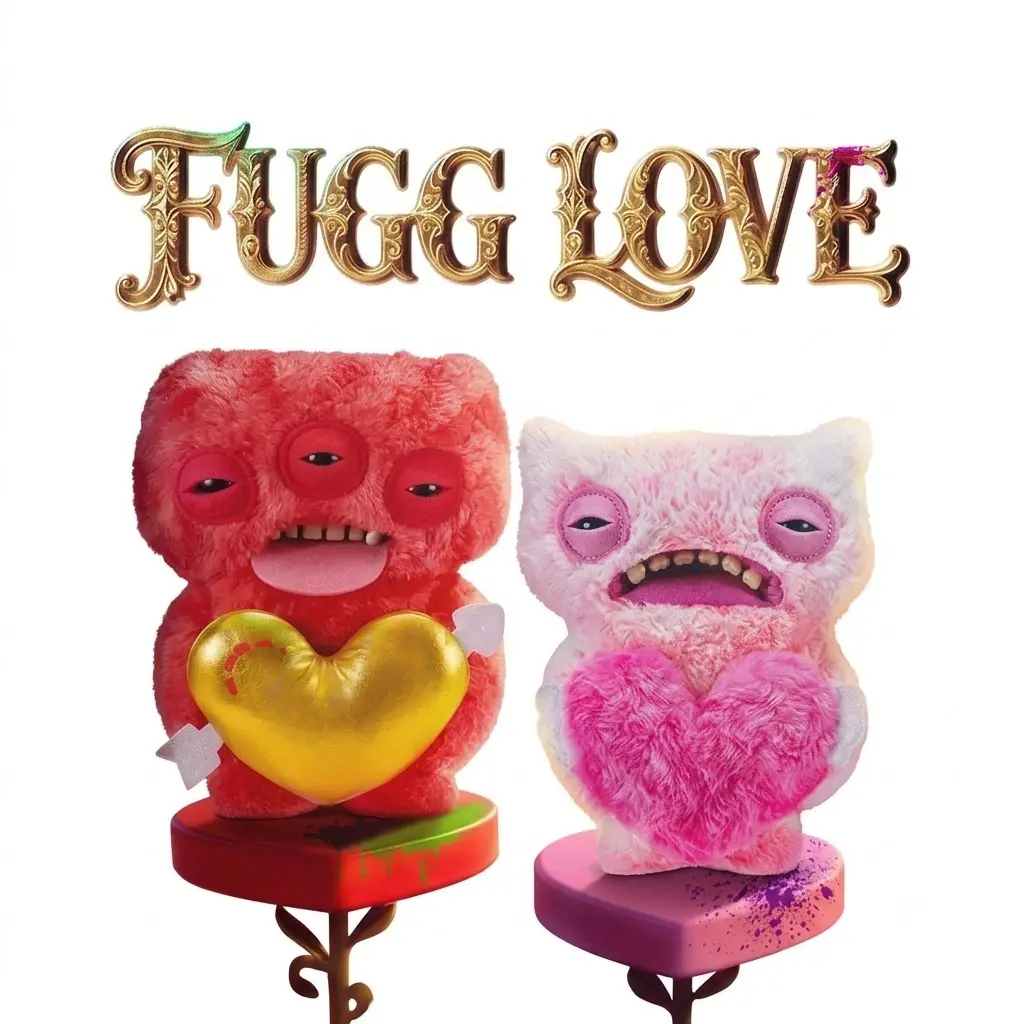 Fuggler Fugg Love 2- Funny Ugly Monster, Plush, Collectible, Toy Love Fugg Valentine's Day