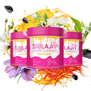 Strawberry Flavor Shatavari & Saffron Honey Gummies - Multi-Mineral for Hormonal Balance & Energy | Dietary Supplements