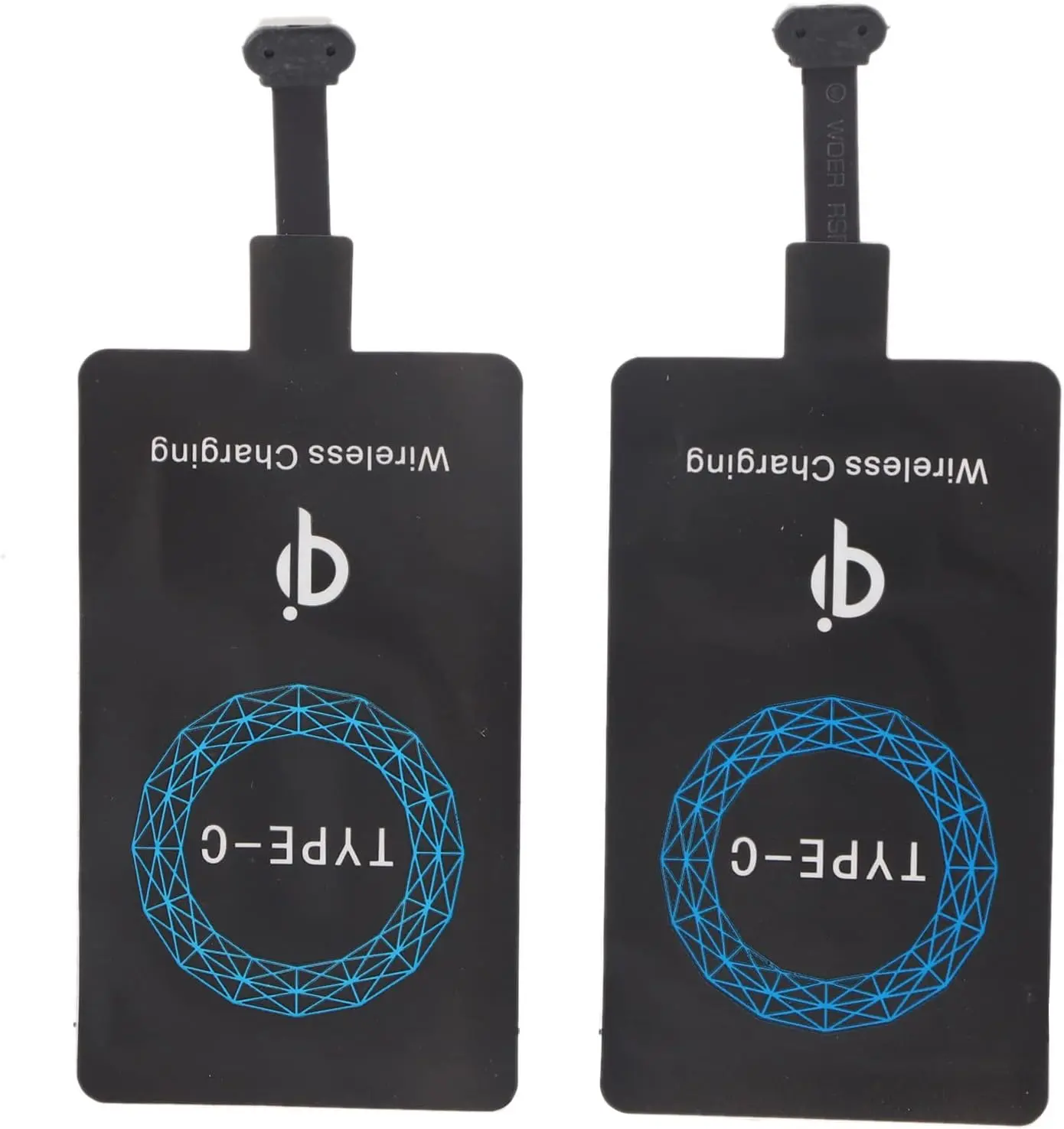Wireless Charging Receiver Adapter Qi Standard Compatible with Google Pixel Samsung LG USB-C Android Phones Ultrathin Compact Lightweight Design Cellphone Smartphone