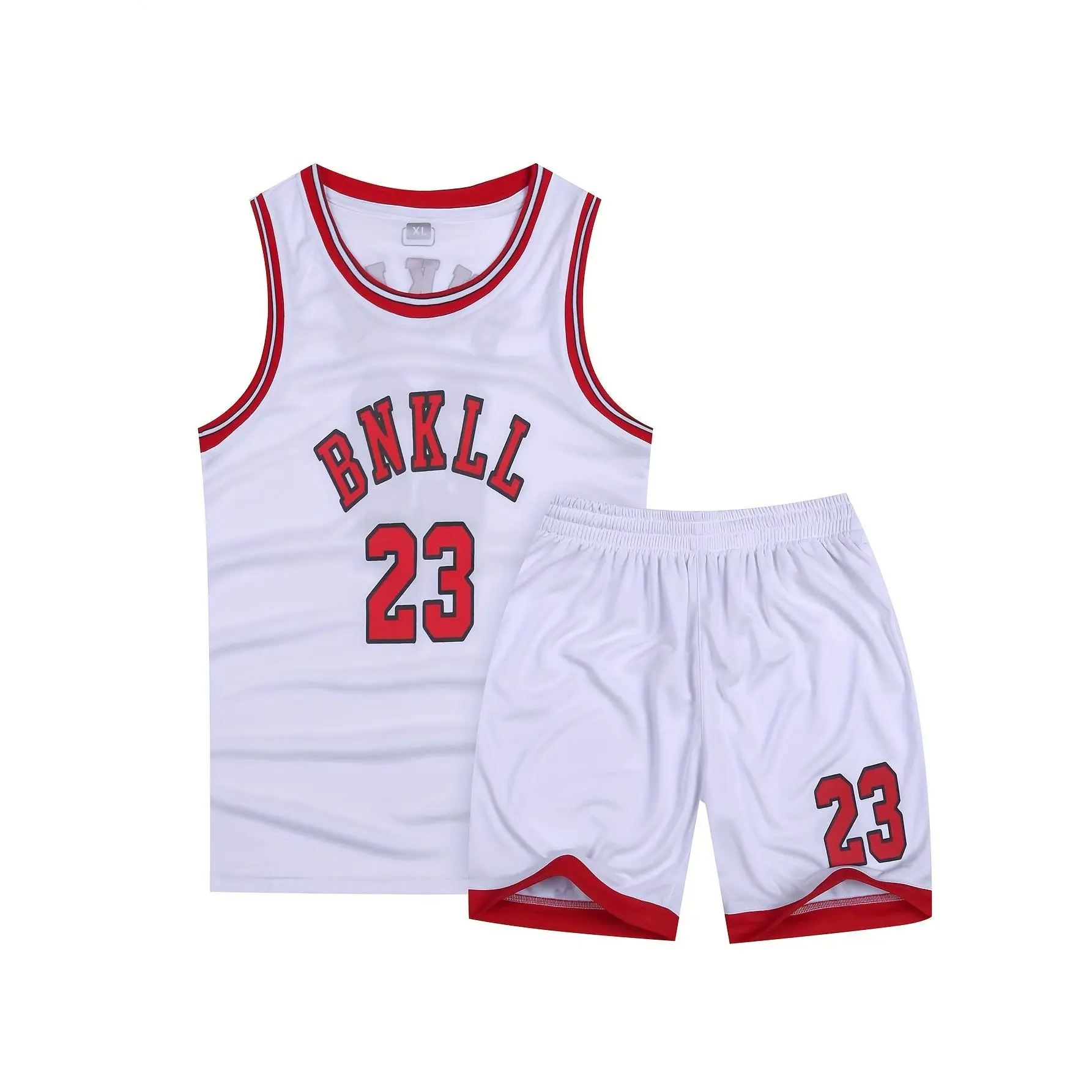 Boys and Girls Basketball Sweatshirt Suit, with Letter Vest + Runway Shorts, Boy Summer Clothing, Suitable for Outdoor