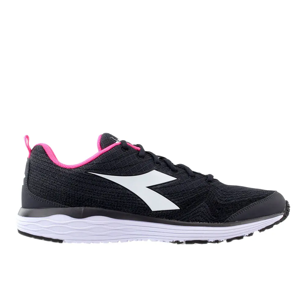 diadora Womens Flamingo Lace Up Sneakers Shoes Casual - Black