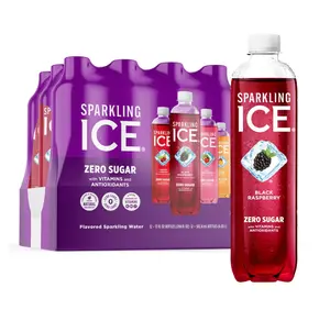 Sparkling Ice Purple Variety Pack, Flavored Water, Zero Sugar, with Vitamins and Antioxidants, 17 fl oz, 12 count (Black Raspberry, Cherry Limeade, Orange Mango, Kiwi Strawberry)