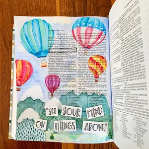 Set Your Mind on Things Above New Testament Bible Journaling Page Kit