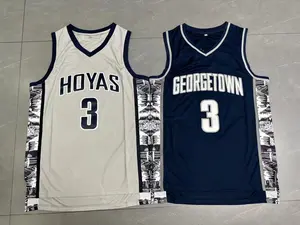 Allen Iverson #3 Mens Basketball Jersey Georgetown Hoyas Jersey All Stitched