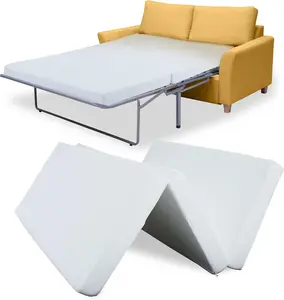 [ SummerVibes ] SLSY Foldable Sofa Bed Mattress Replacement Memory Foam 4 inch Pull Out Sofa Bed Mattress Full Size for Convertible Folding Sofa & Couch Beds, Sofa Not Included