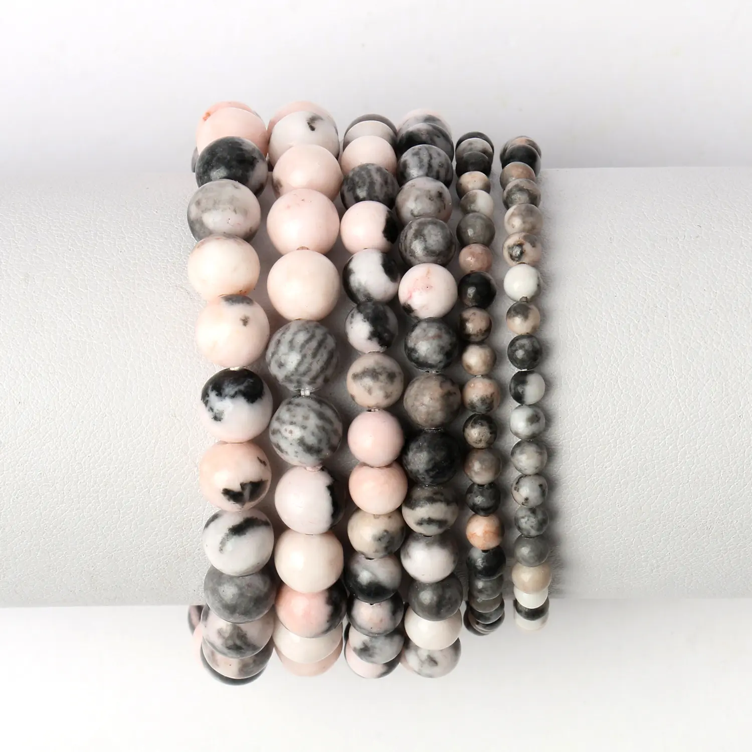 Natural Pink Zebra Bracelet