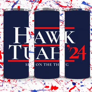 Hawk Tuah Spit on the Thang 20 oz Tumbler Drinkware Stainless Straw