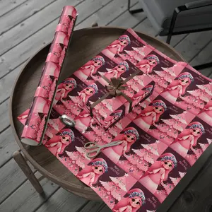 Christmas Princess Wrapping Paper, Holiday Gift Wrap, Unique Girls Gift Wrap, Festive Wrapping Paper, Christmas Home Decor, Kids Presents