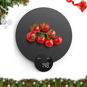 Ultrean Food Scale Digital Kitchen Scale, HD LED Display, Stainless Steel, 4 Units, Batteries Included, 11 lb (5 kg)