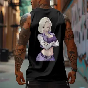 90s Graphic Sleeveless Tank Tops Men Vest Streetwear Outfits Men Vacation Outfits Sleeveless Shirt