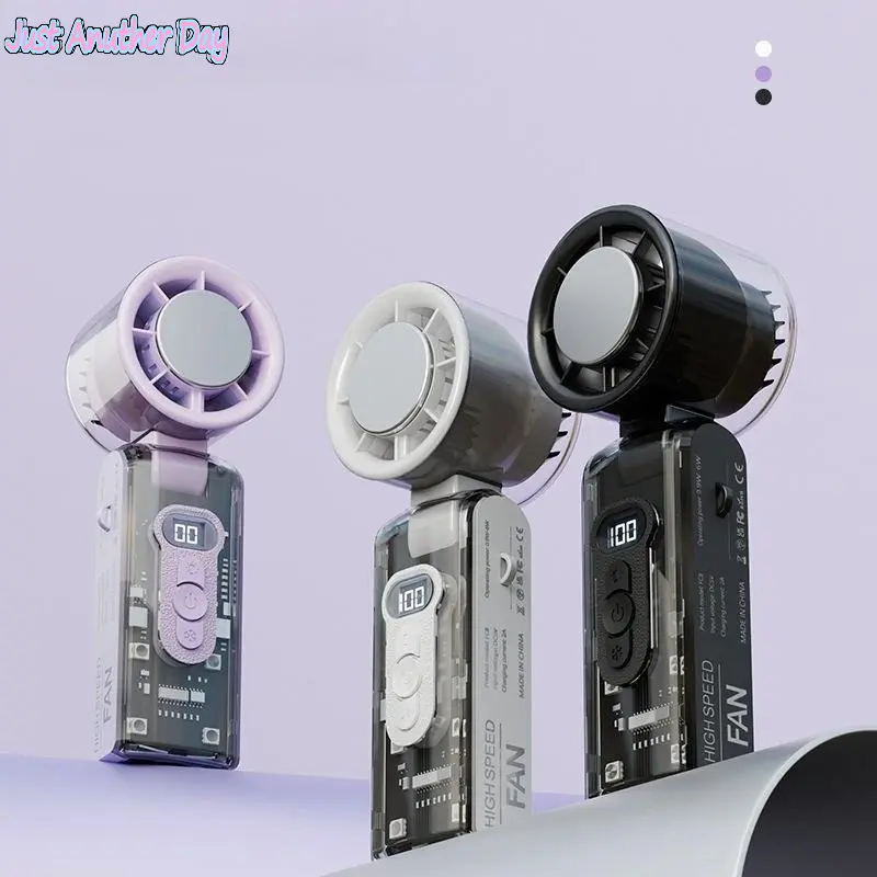 Portable Mini Handheld Fan | 5 Speed Adjustable & USB Rechargeable | Powerful Quiet Personal Cooling Fan | Lightweight Compact Design Perfect for Home, Office, Travel, Makeup & Daily On-the-Go Use